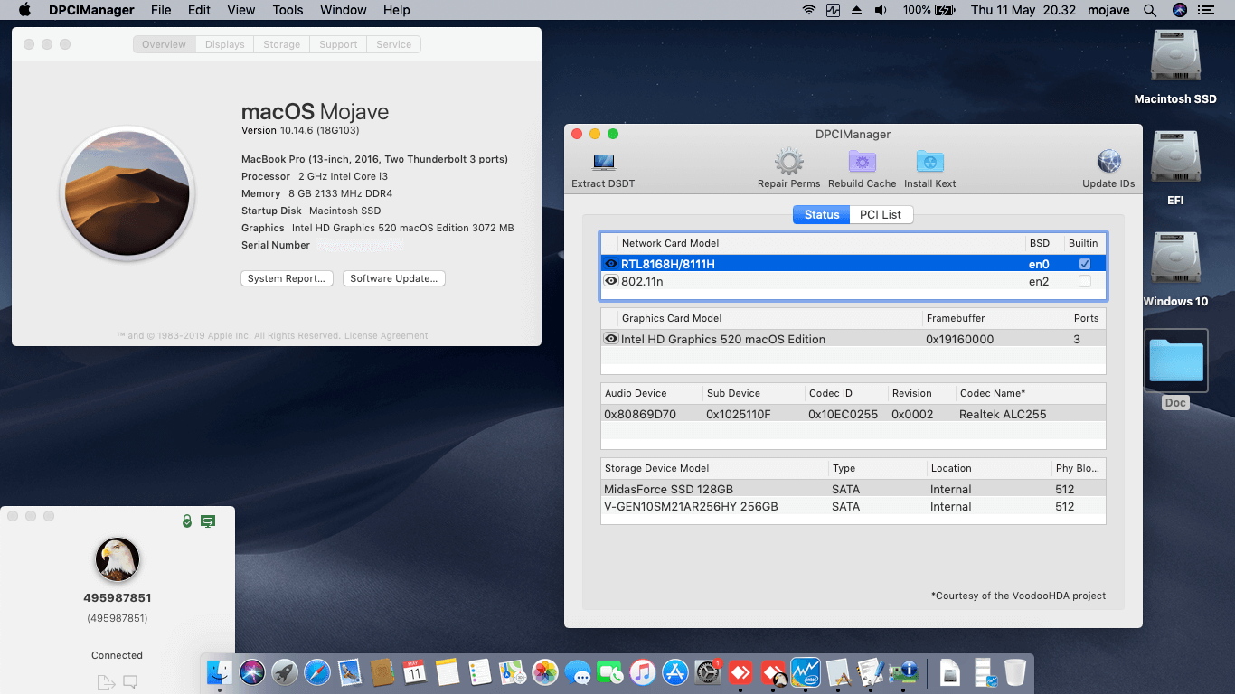 Acer Aspire E5 475G 341S [SkyLake   Intel HD 520 + I2C]   OpenCore 1
